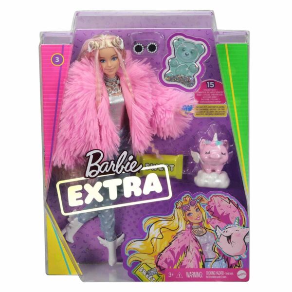 Barbie Extra Pembe Ceketli Bebek GRN28 - Görsel 2