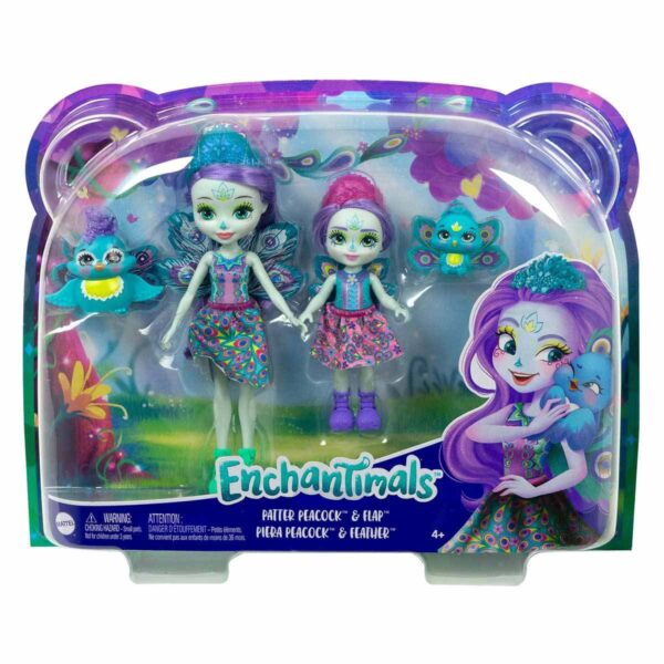 Enchantimals Kız Kardeş Bebekler Serisi HCF79 - Patter Peacock & Flap - Görsel 2