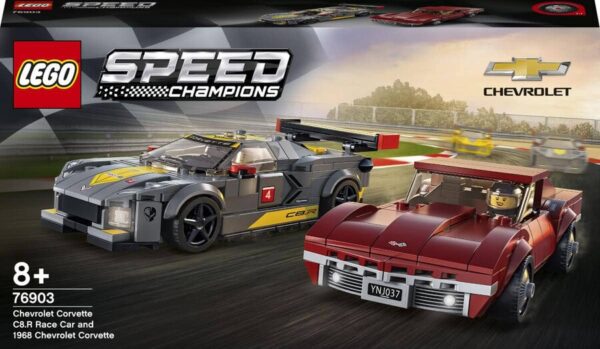 76903 LEGO Speed Champions Chevrolet Corvette C8.R Yarış Arabası ve 1968 Chevrolet Corvette - Görsel 2