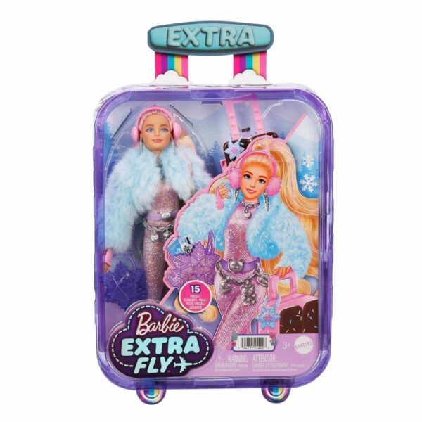 Barbie Extra Seyahat Bebekleri Kar Temalı HPB16 - Görsel 2