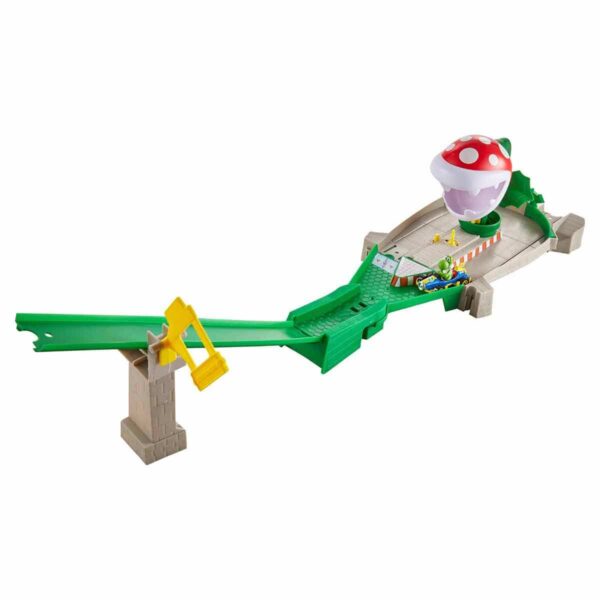 Hot Wheels Mario Kart Çılgın Yaratıklar Oyun Seti GCP26 - Piranha Plant Slide - Görsel 2