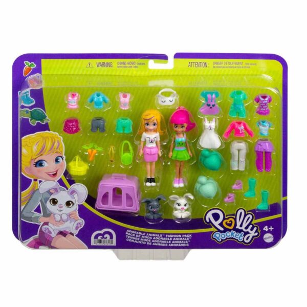 Polly Pocket Büyük Moda Seti GGJ48 - Adorable Animals Fashion Pack