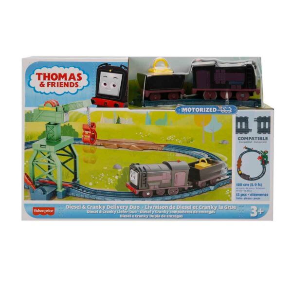 Fisher Price Thomas ve Arkadaşları Motorlu Tren HGY78 - Diesel & Cranky Delivery Duo