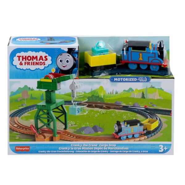 Fisher Price Thomas ve Arkadaşları Motorlu Tren HGY78 - Cranky The Crane Cargo Drop