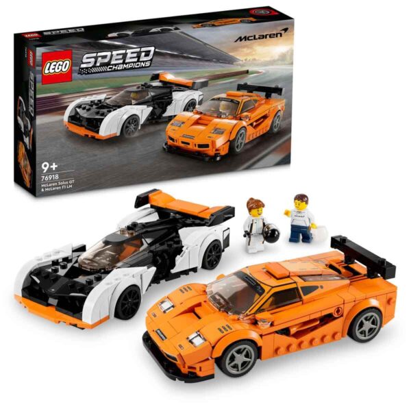 76918 LEGO® Speed Champions McLaren Solus GT ve McLaren F1 LM